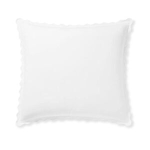 SERENA & LILY - Wave Percale Sham - Size Euro - White